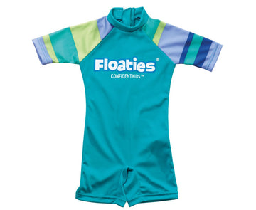 Floaties Swimsuit 2-3years - Green Striped